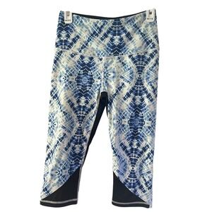 Victoria's Secret VSX Crop Leggings Tie Dye High Waist Workout Size Medium